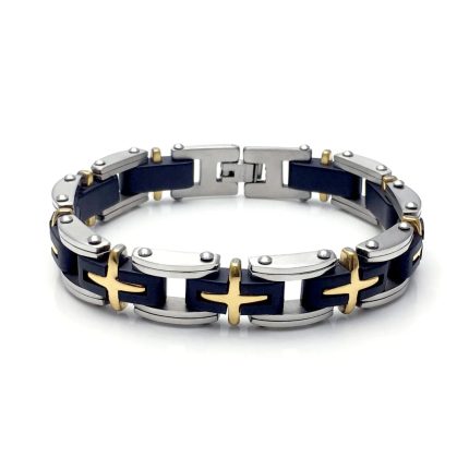 Pulsera Acero Inoxidable y Silicona